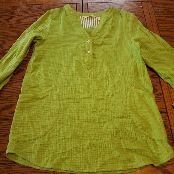 Soft surroundings Santorini Gauze Pullover Sz PXS - Picture 2 of 5